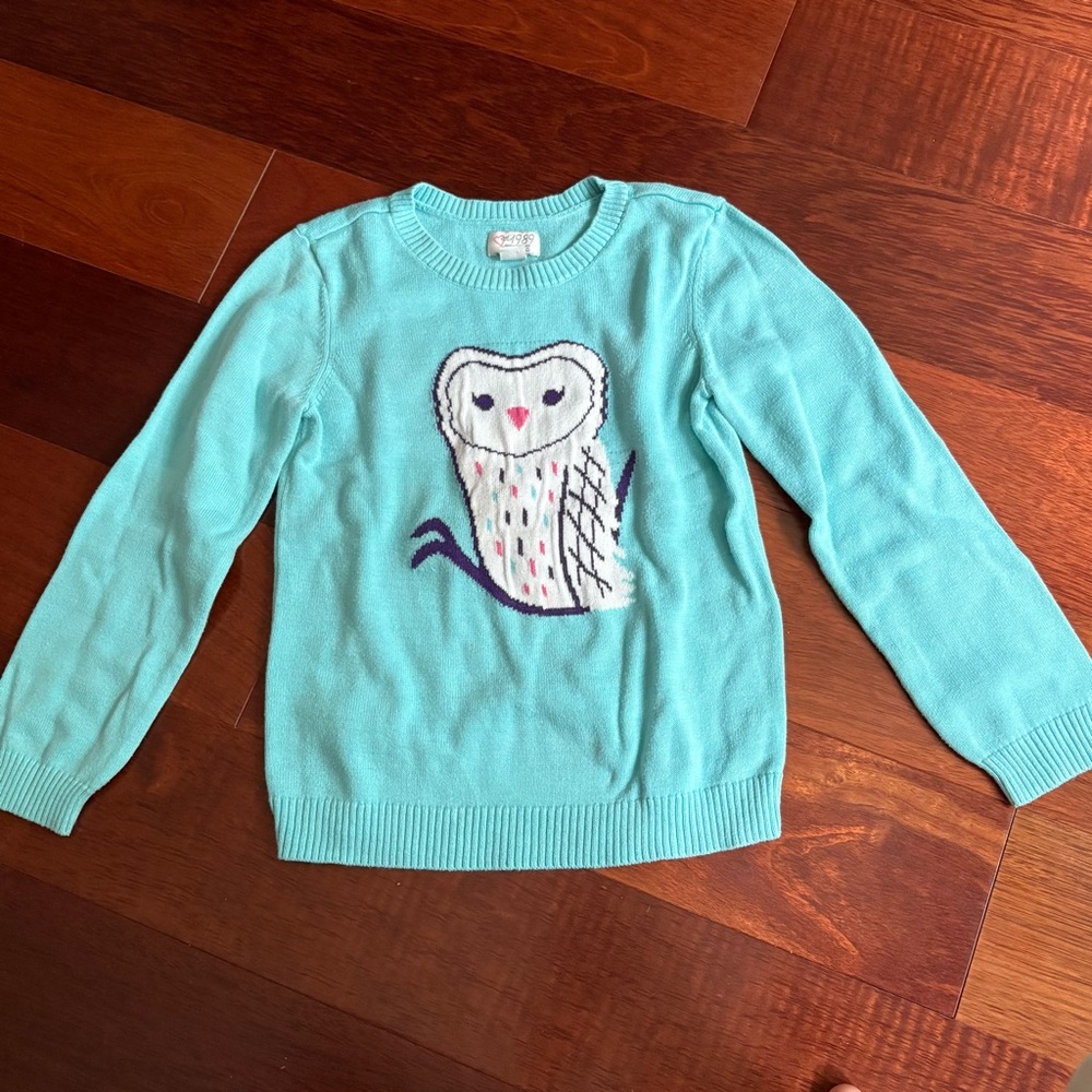 The Children’s Place Owl Sweater Girls Size M 7/8